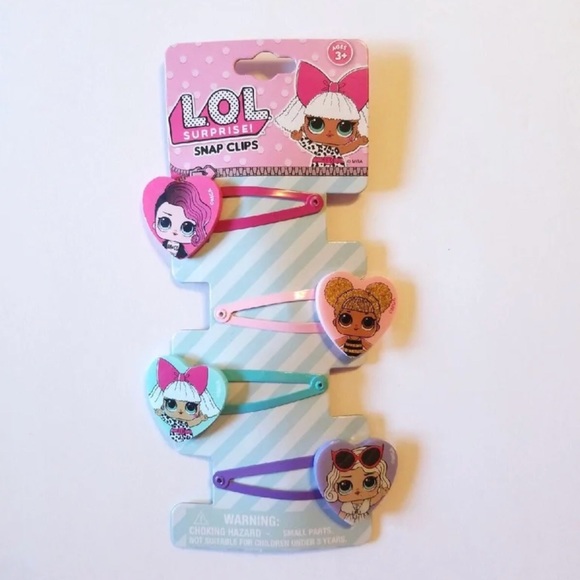 LOL SURPRISE DOLLS HAIR SNAP CLIPS - Picture 1 of 6